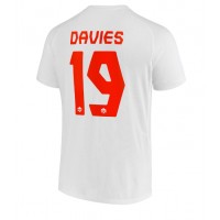 Camiseta Canadá Alphonso Davies #19 Segunda Equipación Replica Mundial 2022 mangas cortas